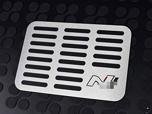 autoCOVR Cubierta De Acero para i30 N - 1 Pieza Alfombra del Piso Placa INOX Metal Cepillado Interior Decoración Personalizados Tuning i30N Accesorios