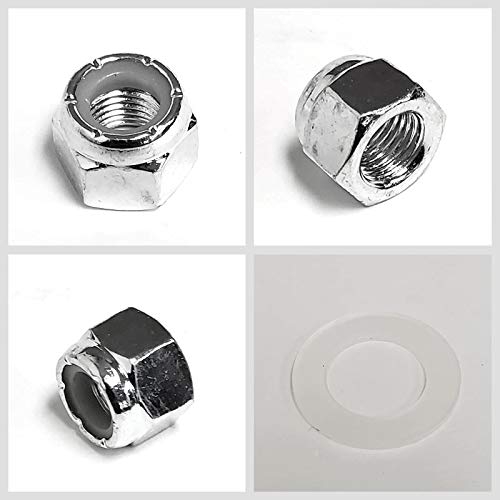 Universal Crossmember Bolt Kit Nut+Washer Works with Standard Dry Van Cargo Semi Horse Utility Trailers (Bolts 3/8?-24 Thread) (KITTX06M)