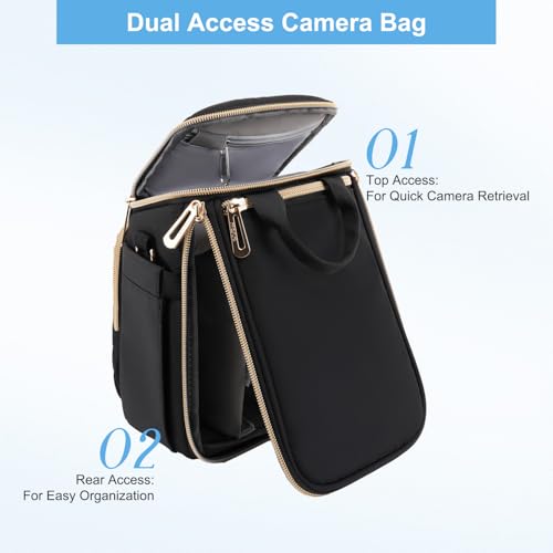 Bolso pequeño para cámara mirrorless y digital negro miniatura 3