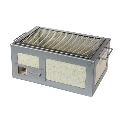 Kasai Japanese Grills | Small Kasai Konro Grill | Hibachi Grill | Japanese Charcoal Barbecue | British Made | Stainless Steel Frame