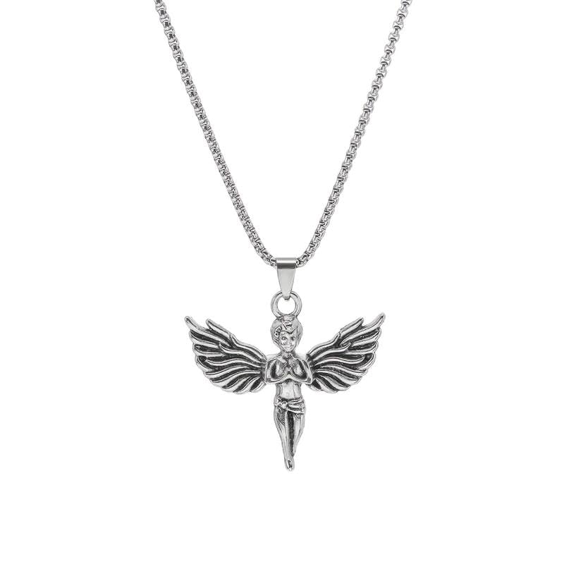 secret stash Anti-Tarnish Greek Angel Neck Chain | Gifts for Men And Boys | Adjustable Stylish Pendant Necklace | Men's Jewelry | Man Fashion Accessories-picture-26