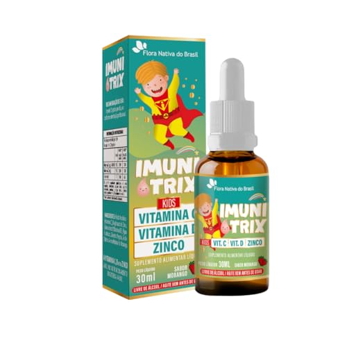 FLORA NATIVA, IMUNITRIX (Vit. C +D+Zinco) 30ml Sabor Morango KIDS