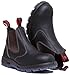 Redback Men's Safety Bobcat USBOK Elastic Sided Steel Toe Dark Brown Leather Work Boot (7 AU 3E (8 M US Men))