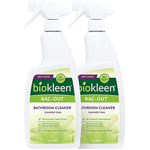 Biokleen Bac-Out Natural Bathroom Cleaner - 2 Pack - Enzyme Professional Strength, Enzymatic Cleaner for Bathroom, Eco-Friendly, Plant-Based, No Artificial Fragrance - Packaging May Vary Cover
