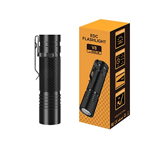 Windfire Rechargeable Flashlight, Powerful Small Handheld Flashlight, 800 Lumen 5 Modes Super Bright Tactical Flashlight With Clip, Ipx4 Waterproof Pocket-Size Flash Light For Camping Gear, Emergency #TOP16