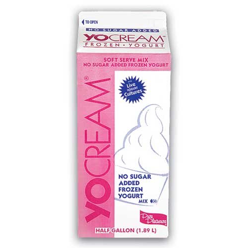 Yocream Yogurt Mix, No Sugar Added Strawberry Fat Free Soft Serve, 64 Ounce -- 6 per case.