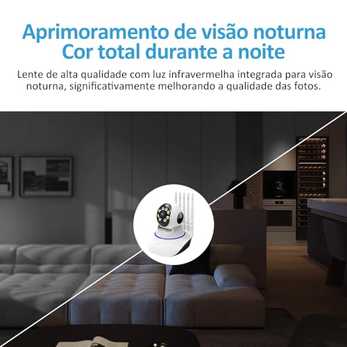 Cámara de Segurança em Casa Transmissão de Dados de Alta Velocidade de 5 Antenas Cámara de Vigilânci