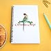 CafePress Christmas Budgie Spiral Bound Journal Notebook, Personal Diary, Planner