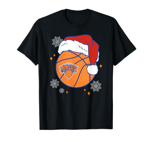 NBA New York Knicks Christmas Santa Hat Ball T-Shirt