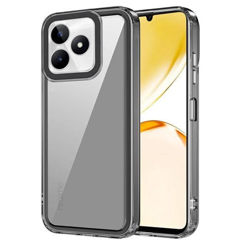 Image of Zapcase Back Case Cover for Realme C51 | Compatible for Realme C51 Back Cover | Case Cover with Camera Protection | (TPU + PC | Translucent Black)