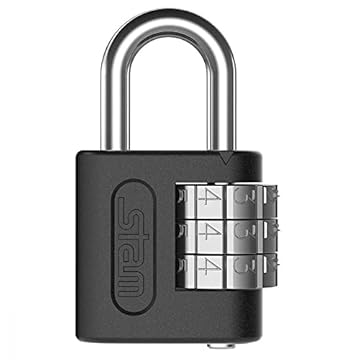 GNA Cadeado com Segredo, Stam, 25 mm, Preto