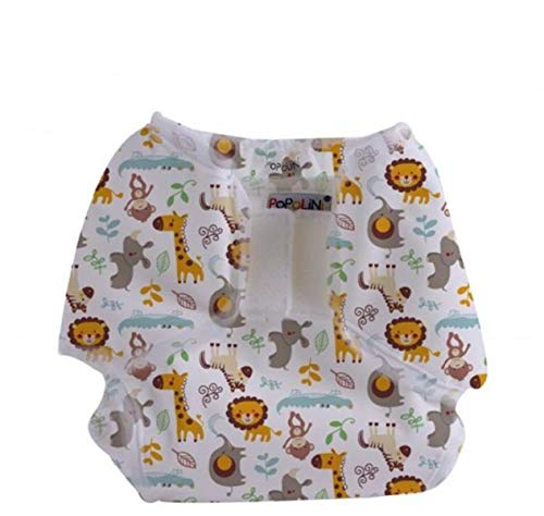 Popollini PopoWrap - Cubrepañales transpirable con cierre de adhesivo y protección contra fugas (9-15 kg)