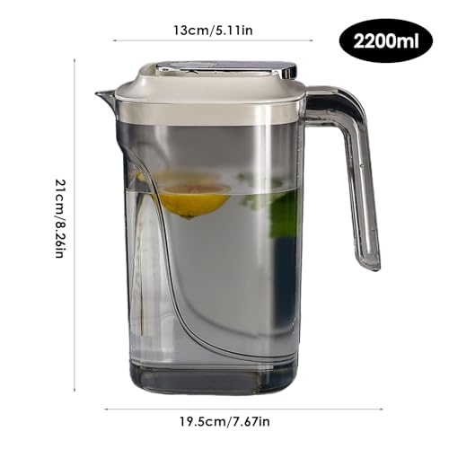 Récipient d'eau pour réfrigérateur grande capacité 2,2L - 6