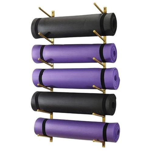 Support de tapis de yoga mural pour studio à domicile et coin fitness