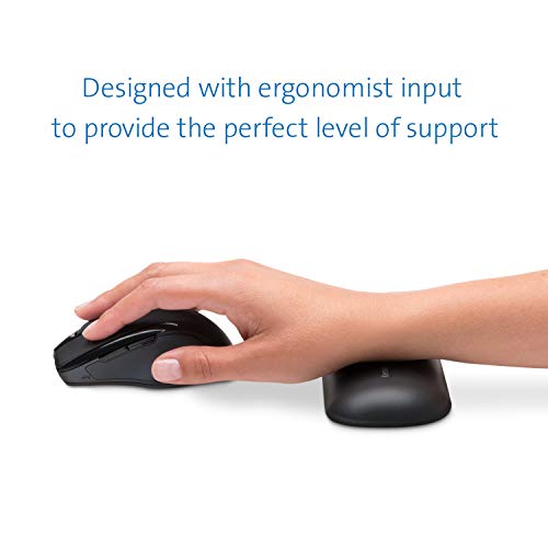 Image of Kensington ErgoSoft Wrist Rest for Standard Mouse, Black (K52802WW), 2.9 x 0.7 x 6 inches (Pack of 6)