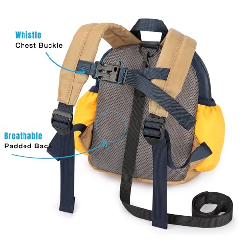 Image of STEAMEDBUN Backpack Leash for Toddlers 1-3: Baby Backpack with Leash for Boys Girls - Anti-Lost Harness for Walking