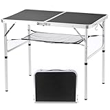 Mesa de camping plegable,