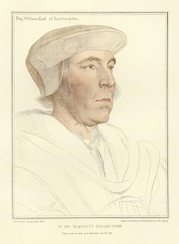 Toile Mur Art Hans Holbein tableau William Fitzwilliam pour décoration de bureau 60x90cm