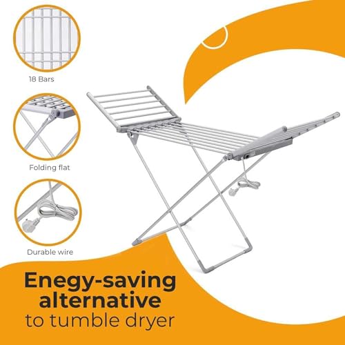 Tendedero eléctrico para interiores que soluciona el secado de ropa húmeda 5