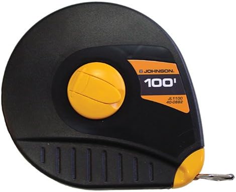 Johnson Level & Tool JL1100 100 Closed Reel Long Fiberglass Tape