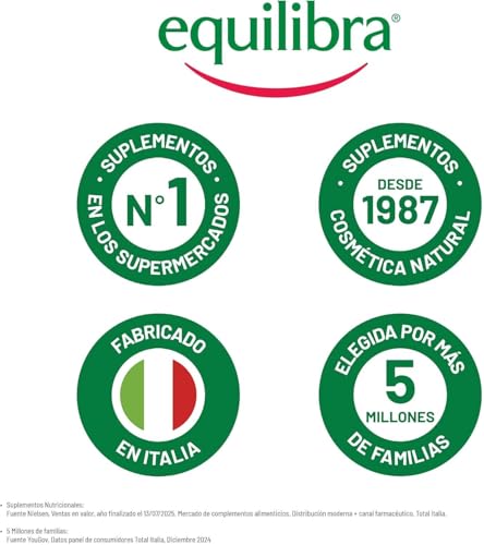 Miniatura 7 de Equilibra Magnesio Bisglicinato, 180 Cápsulas, 250mg, con Vitamina B6, Suministro para 6 meses, Vegan, para Cansancio y Fatiga, Sistema Nervioso, Función psicológica, Sin Gluten