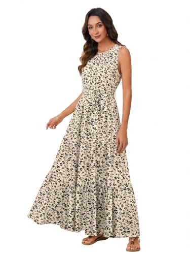 Image of Rooscier Women's Sleeveless Boho Maxi Dress