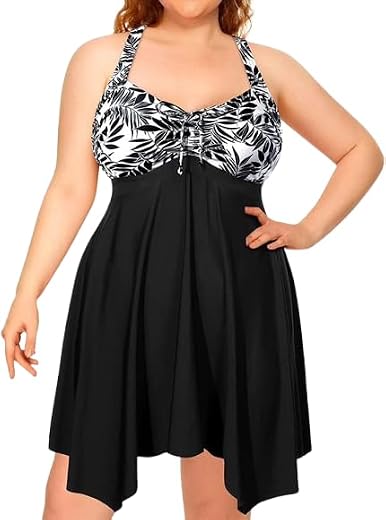 Plus Size Open Back Criss Cross Swimsuit - XL - 8XL
