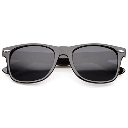 Image of zeroUV - Classic Colored Mirror Lens Square Horn Rimmed Sunglasses for Men Women