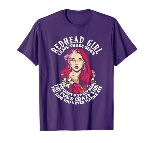 Funny Redhead Ginger Girl Red Haired Redheads Woman Gift T-S
