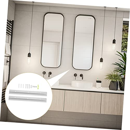 Image of DOITOOL 2sets French Cleat Interlocking Hardware Kit for Wall-Mounted Picture Frames and Mirrors Z-Shaped Brackets for Renovations Exhibitions and Home