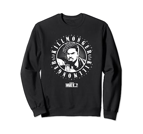 Sweat Marvel What If Killmonger Circle Stamp à offrir à un passionné de comics
