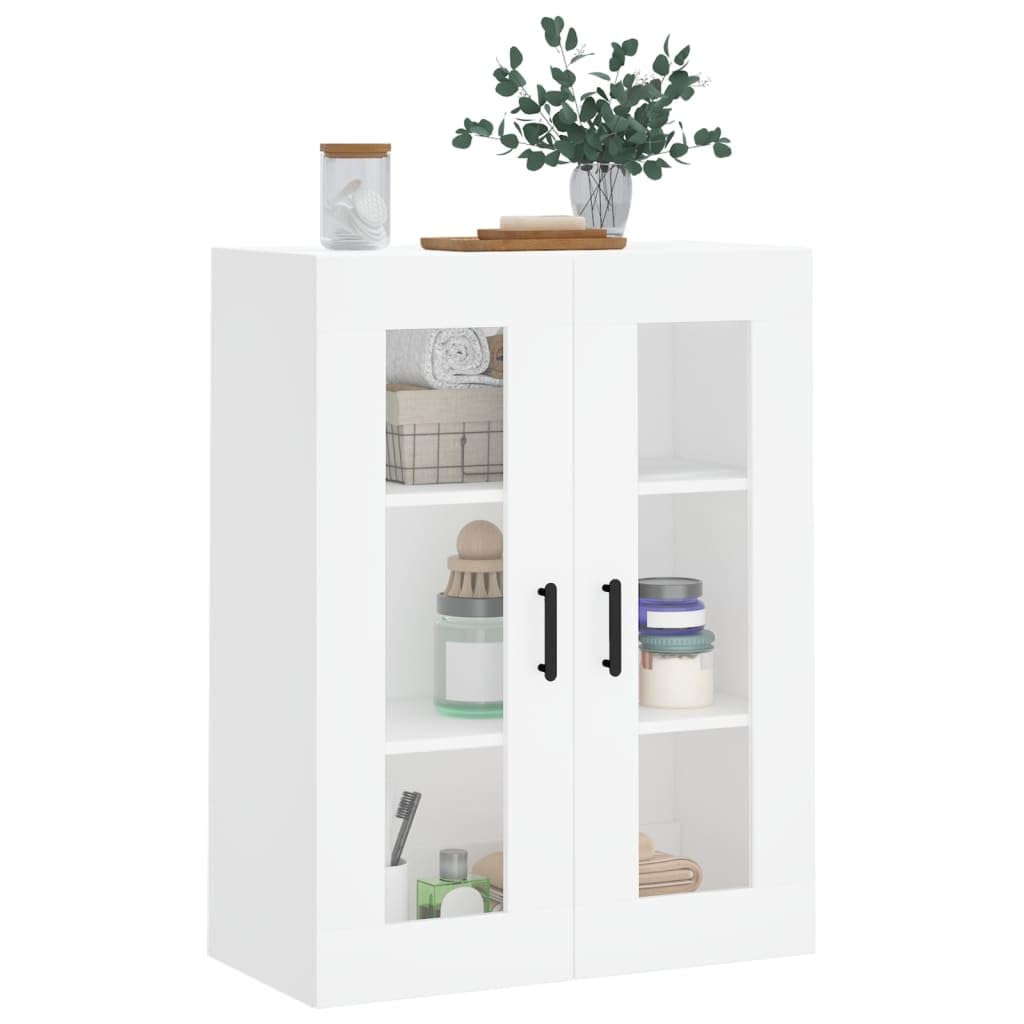Armario de pared, color blanco, 69,5 x 34 x 90 cm