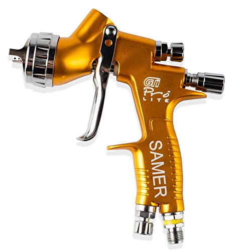 Pistola de pulverización Gti Pro LITE TE20 1,3 mm 600 ml, pistola de pintura para una capa superior de acabado fino