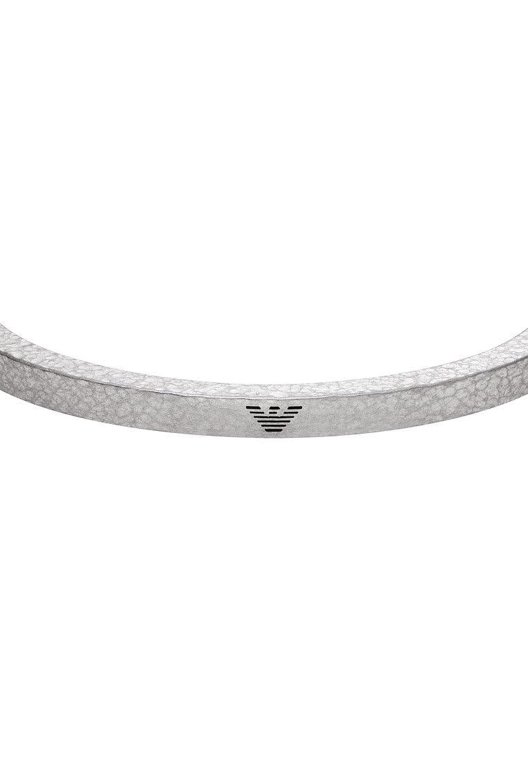 Emporio Armani Herrenarmband aus Edelstahl mit offenem Armreif