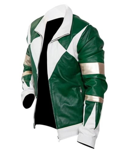 Flesh & Hide F&H Kid's Green Action Hero Genuine Leather Jacket4