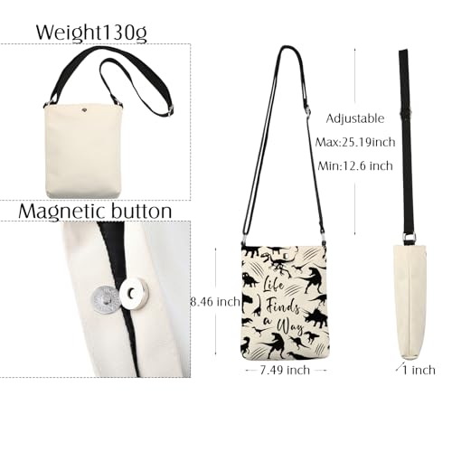 Dinosaur Crossbody Bag Dino Gift Dinosaur Lover Gifts for Dinosaur Fans Dinosaur Movie Gift Dinosaur Crossbody Cell Phone Bag2