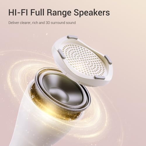 TAKSTAR 15W Bluetooth Microphone with Speaker, DA10 II Wireless Handheld Mic with LED Display, 4 Modes, Noise Canceling, Portable PA System for Teaching Singing Speaking Karaoke Wedding