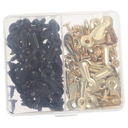 Image of PRETYZOOM 240pcs Frame Picture Turn Button Fasteners Screws Photo Frame Hardware Backing Clips for Easy Installation and Removal of Pictures