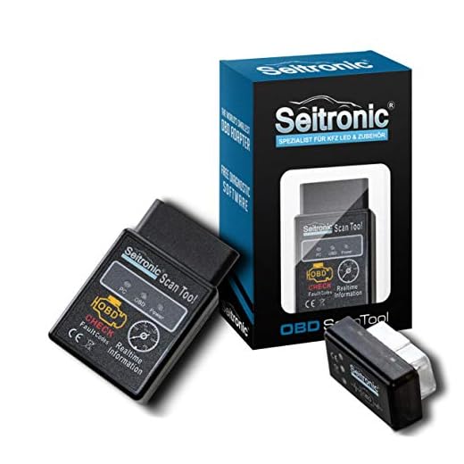 Seitronic OBD 2 bil skanning OBD2 mini diagnostisk enhet vridmoment bil bil fel minne läsning och radera Android (Bluetooth), svart