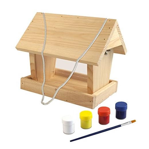 Windhager Mangeoire en kit Woodpecker, Maison d'oiseaux avec des Outils de, Naturel, 06945