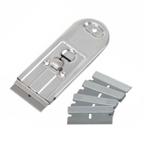 Snapklik.com : Wideskall Metal Retractable Safety Scraper
