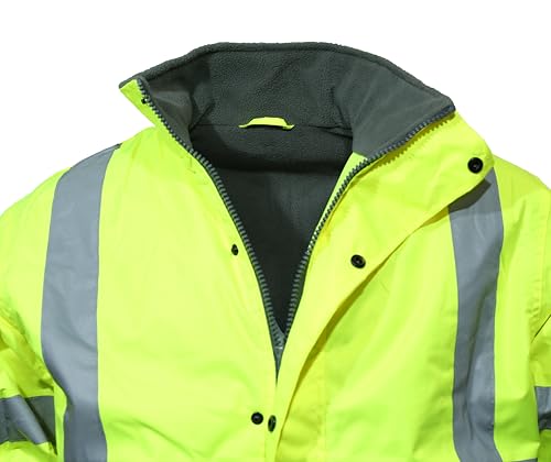 Blouson aviateur haute visibilité XXL pour travailler au chaud sous la pluie