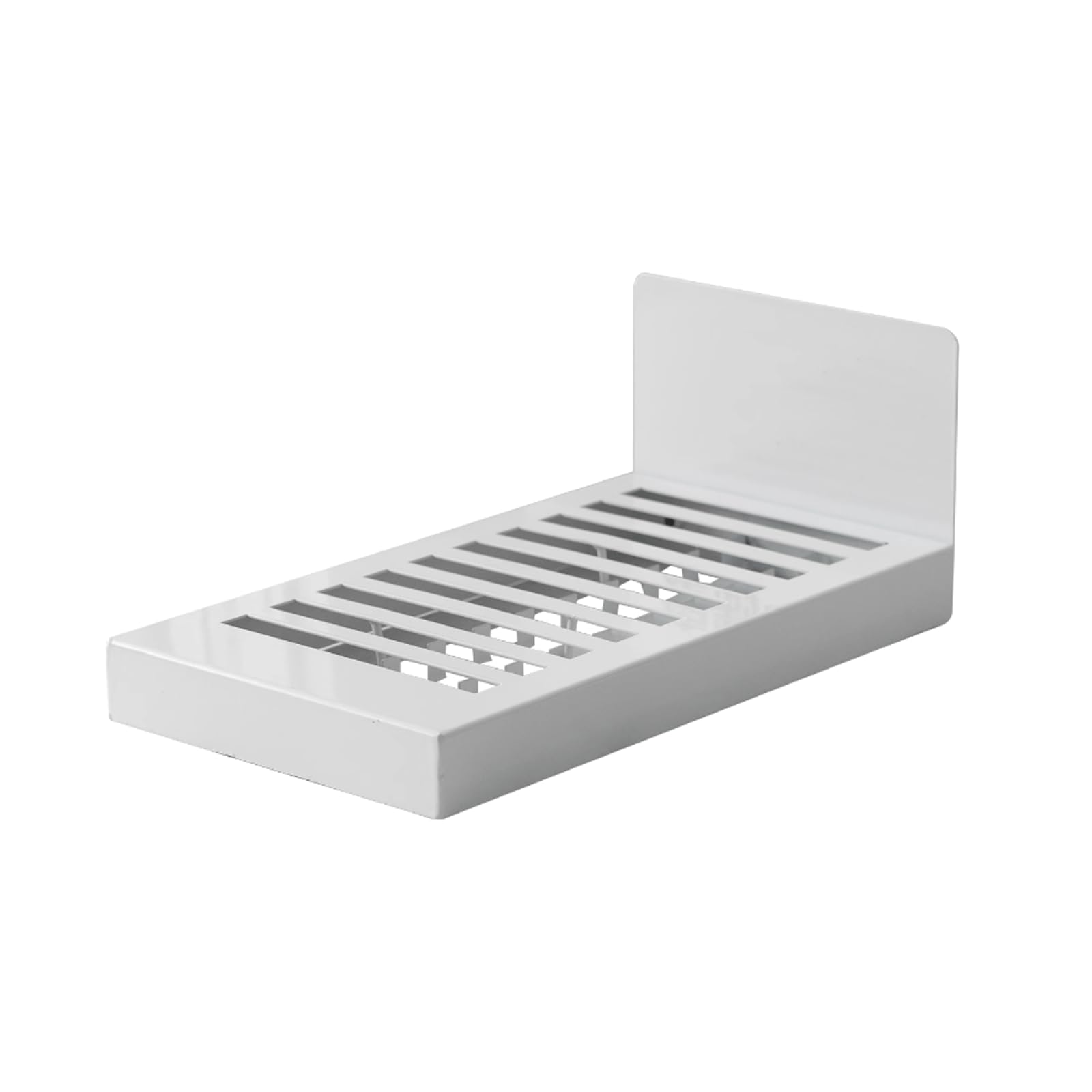 YNBSHGAA Slab Tile Display Rack, Stone Sample Stand Holder for Exhibition Halls, Organizer for Quartz, Ceramic, Metal Samples,White-39x22x16cm