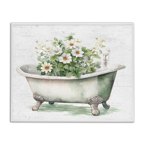 Tableau Boho Tub Daisy Stupell Industries 61x76cm cadre noir