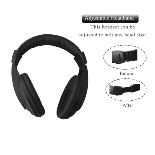 Image of RENMAX PTT Headphone Wired with 2-Pin K Type Connector 2.5mm & 3.5mm Audio Jack Earphone with Microphone Handsfree Support Suitable for Models VU-5R, BF-88S etc (Pack of 1)