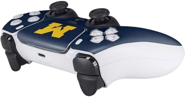 Skinit Decal Gaming Skin Compatible with PS5 Controller - Officially Licensed University of Michigan M Logo Design
