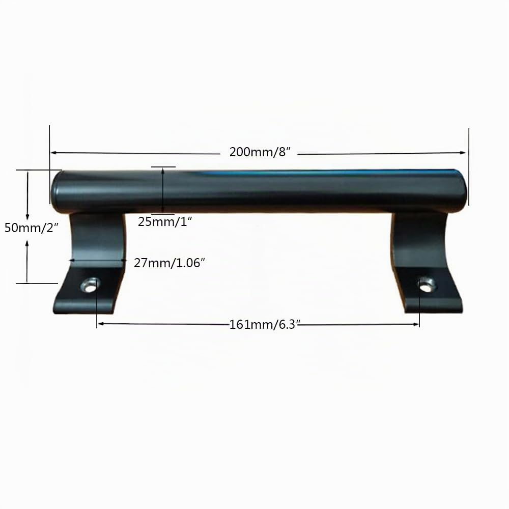 KAFENDA (2 piezas manijas de puertas correderas de aluminio de 8 "para manijas metálicas modernas para puertas de balcón de vidrio, puertas correderas de baño, etc.