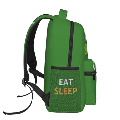 Eat Sleep Grow A Garden Repeat Bag Large Capacity 15.7 Inch Backpack Funny Polyester Adjustable Laptop Backpacks3