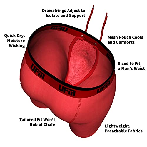 UFM 9" Viscose Boxer Brief w/Patented Adj. Support Pouch MAX Support Gen 3.14