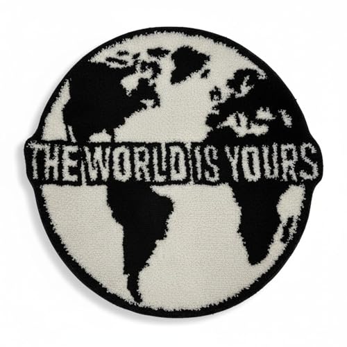 Tapete MABOA TWIY rug Hypebeast 78.7x78.7 cm Negro miniatura 1